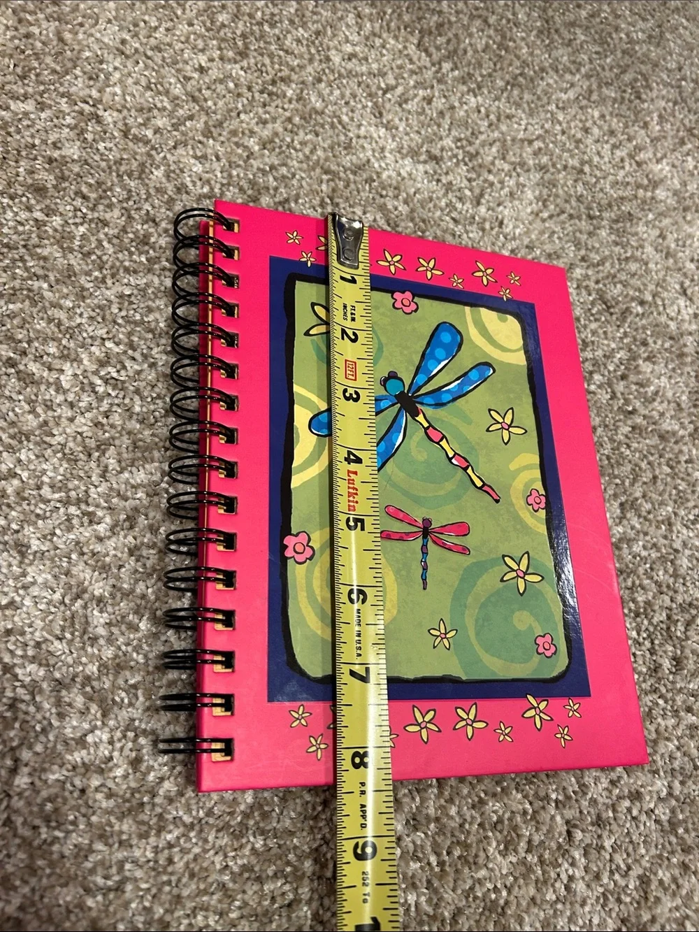 Vintage Children’s Dragonfly journal, sturdy spiral bound pages